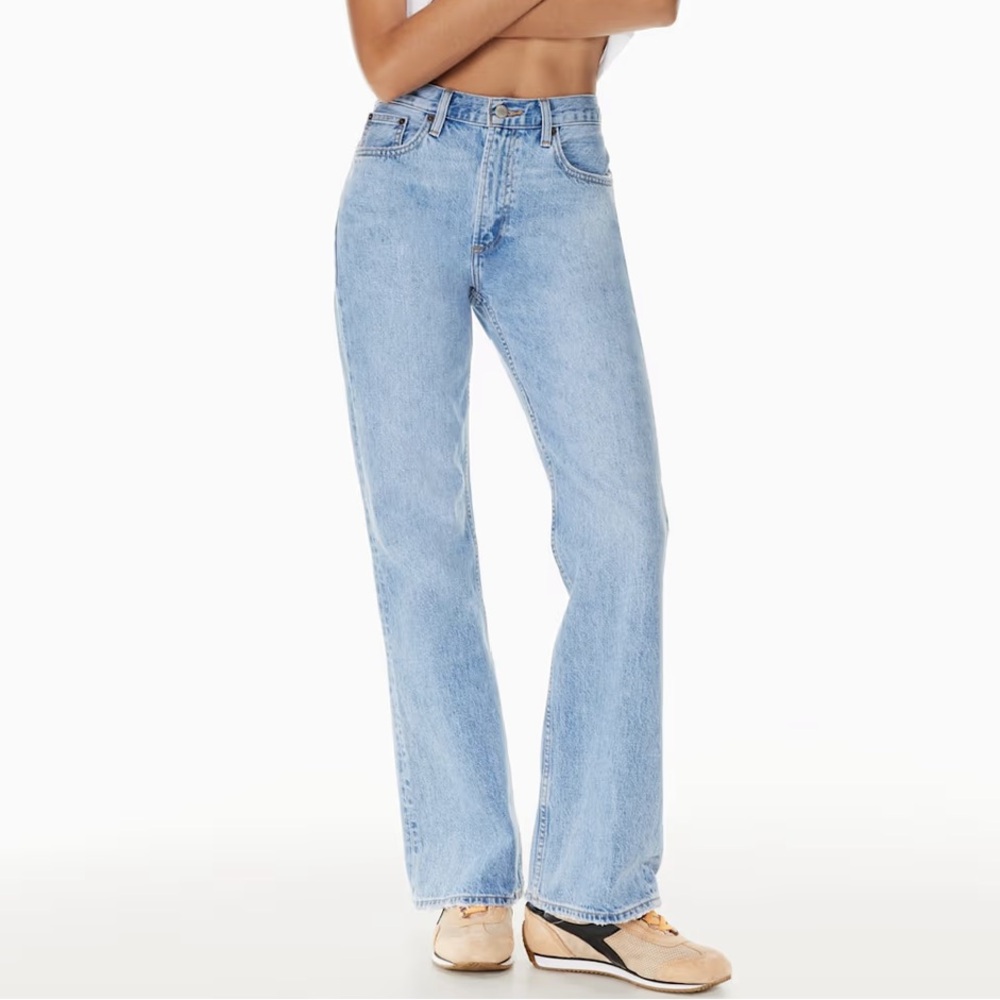 Denim Forum The Marianne Mid Rise Loose Flare 32L